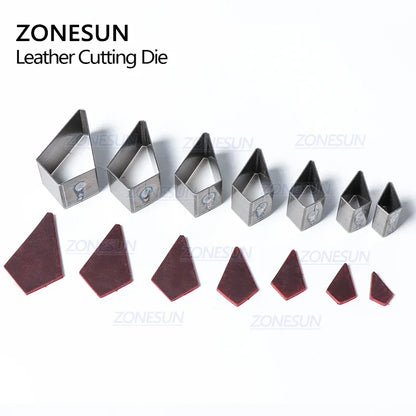 ZONESUN 20/25/30/50mm irregular Iron Blade Rule Die Cut Hole Punch Tool Cutting Mold Dies Cutter for DIY Leather Crafts Belt