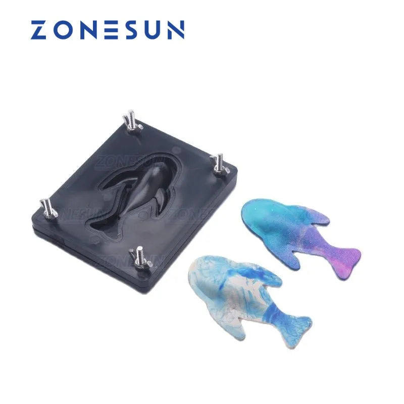 ZONESUN Fish DIY Key Chain Leather Shaped Mold Handcraft Tools Moldling Leather Punching Die Cuts Leathercraft Tool Sets