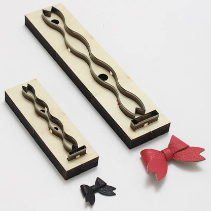 ZONESUN Cute Bow Knife Die Punching Die DIY Mini Bowknot Handmade Leather Template Cutting Mold Practical Handcraft Leather Tool