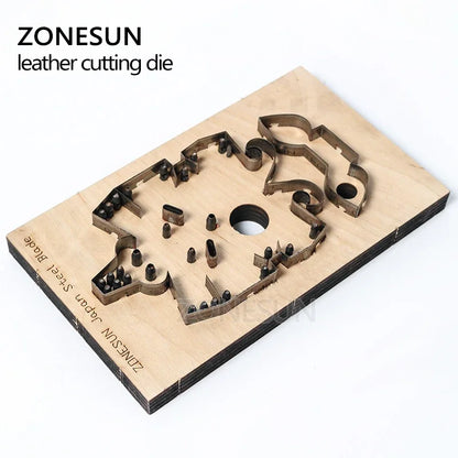 ZONESUN Japan Steel Blade Rule Die Clicker Dies Punch Tool Pig Cutting Mold Wood Templat  For Leather Die Cutting Machine