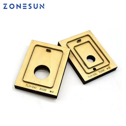 ZONESUN Christmas gift Minimalist Wallet Cutter Leather Crafts Slim Card Holder Steel Blade Cutting Die Wooden Template Die Cut