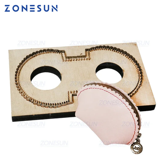 ZONESUN D5 Customized Leather Cutting Die Handicraft Tool Coin Purse Steel Rule Die Clicker Press Punching Tool