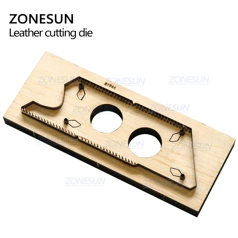 ZONESUN D5 Customized Leather Cutting Die Handicraft Tool Coin Purse Steel Rule Die Clicker Press Punching Tool