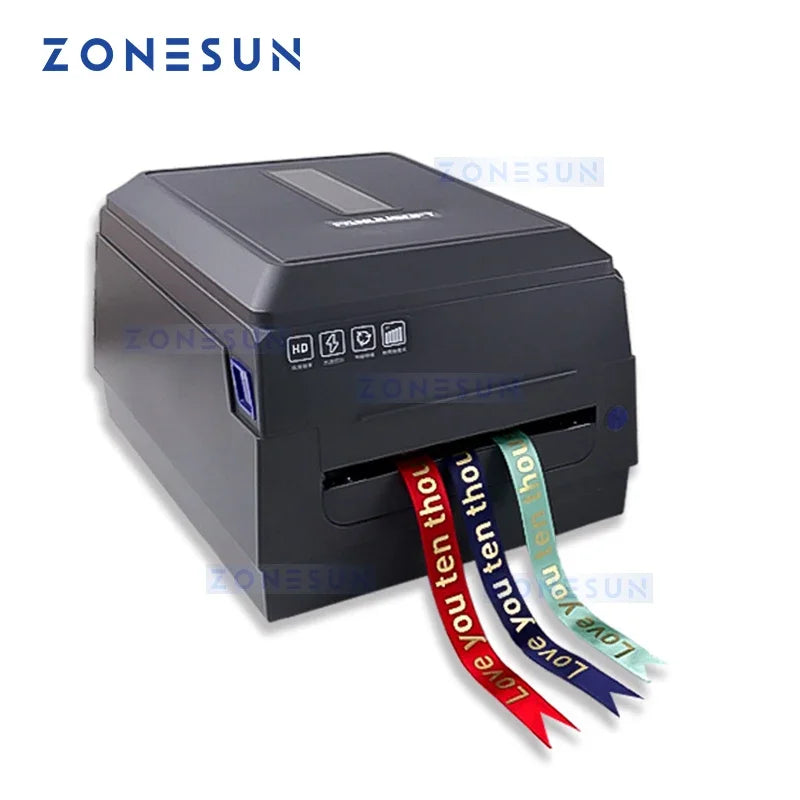 ZONESUN Digital Printer for Personalized Satin Ribbon Printing Machine, Gift Wrapping, Custom Bows, Name badges, FX223