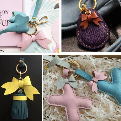 ZONESUN Cute Bow Knife Die Punching Die DIY Mini Bowknot Handmade Leather Template Cutting Mold Practical Handcraft Leather Tool