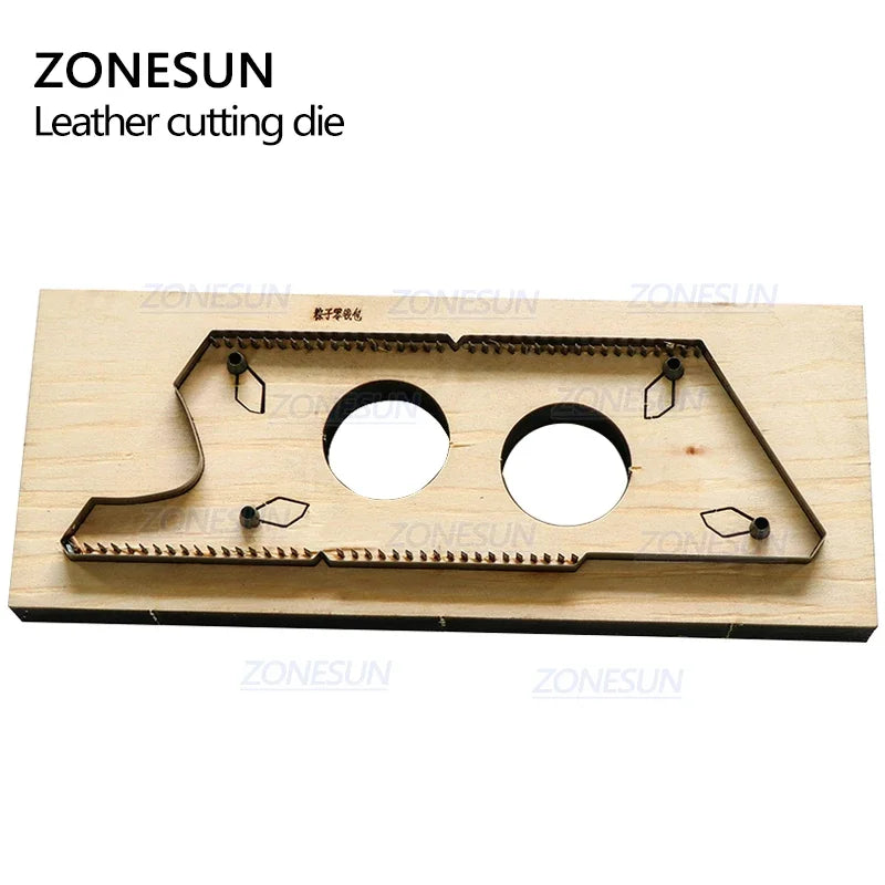 ZONESUN D5 Customized Leather Cutting Die Handicraft Tool Coin Purse Steel Rule Die Clicker Press Punching Tool