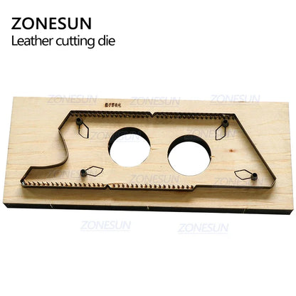 ZONESUN D5 Customized Leather Cutting Die Handicraft Tool Coin Purse Steel Rule Die Clicker Press Punching Tool