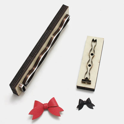 ZONESUN Cute Bow Knife Die Punching Die DIY Mini Bowknot Handmade Leather Template Cutting Mold Practical Handcraft Leather Tool