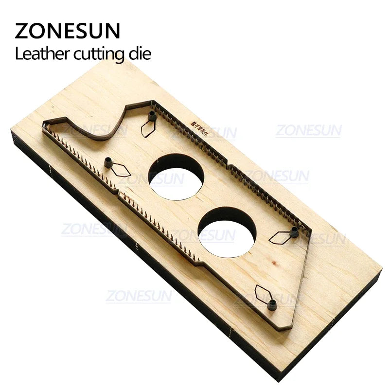 ZONESUN D5 Customized Leather Cutting Die Handicraft Tool Coin Purse Steel Rule Die Clicker Press Punching Tool