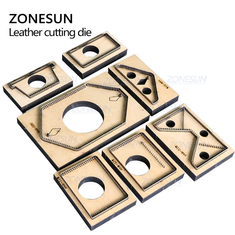 ZONESUN Credit Card Holder Women Wallet Custom Leather Cutting Die Handicraft Punching Tool Mold DIY Paper Wallet Die Cuts