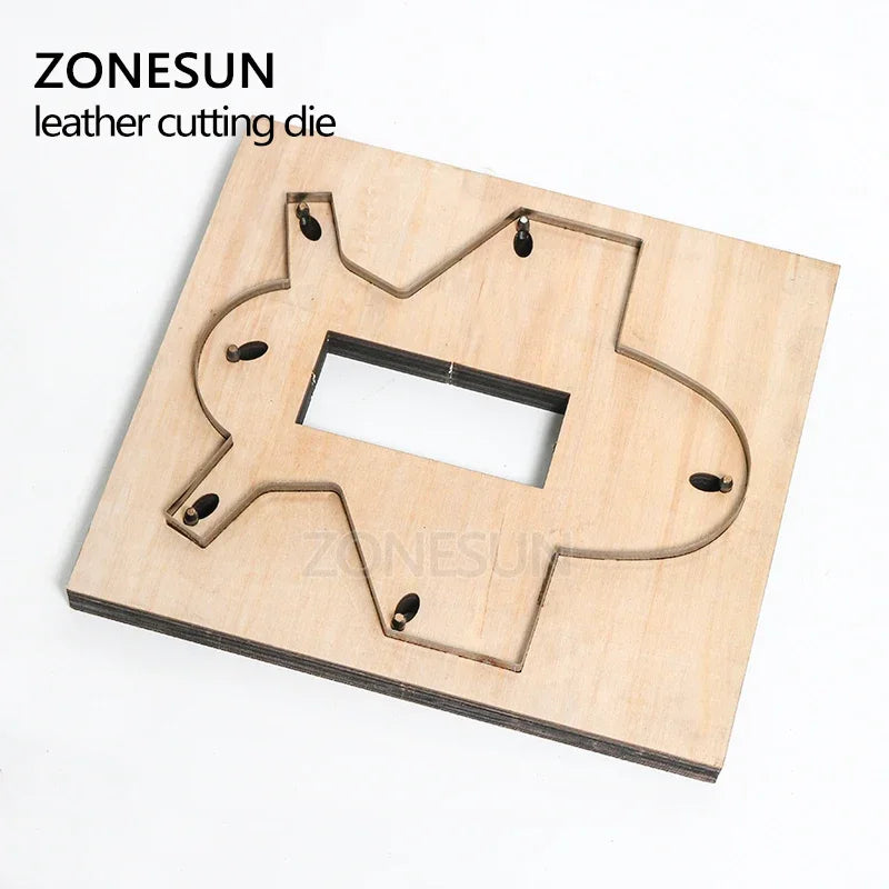 ZONESUN Z101 Customized leather cutting die handicraft tool coin purse punch coin pouch cutter mold DIY paper laser knife die