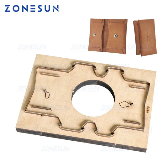 ZONESUN D7 Customized Leather Cutting Die Handicraft Tool Coin Purse Punching Coin Pouch Cutter Mold DIY Paper Laser Die Cuts