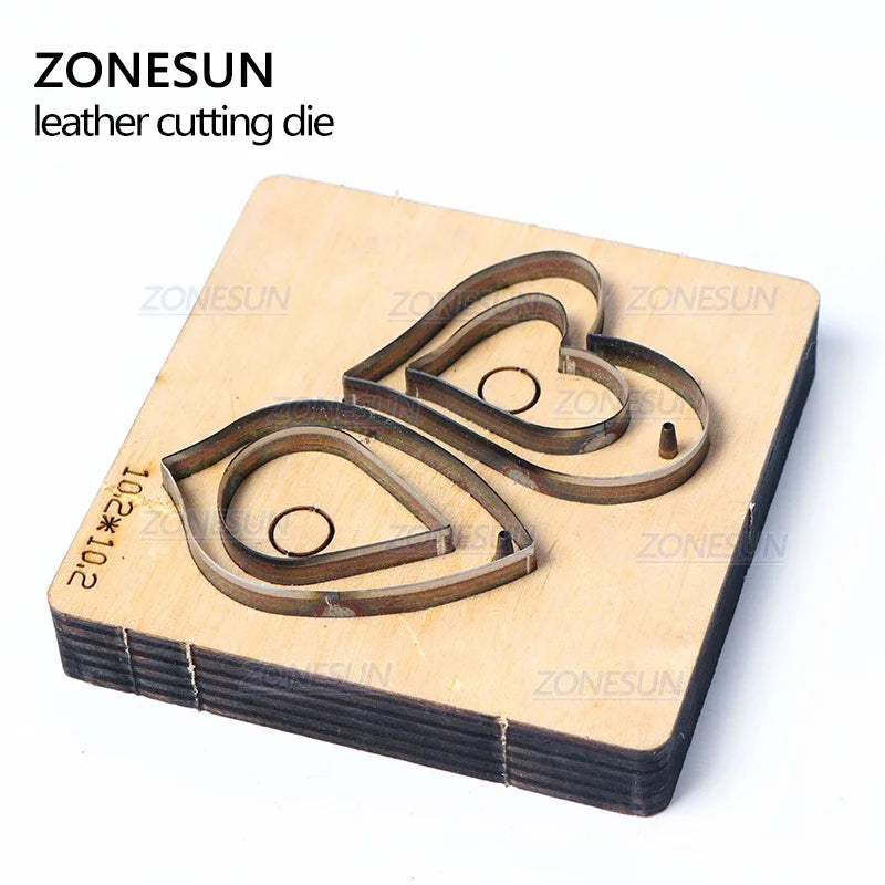 ZONESUN T3 DIY Custom Cutter Leather Earring Cutting Die Leather Cut Out Earring For Steel Rule Die Cutting Machine Press Tools
