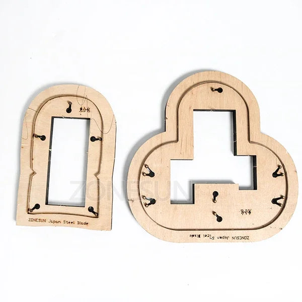 ZONESUN  two-in-one coin purse pouch Customized leather cutting die handicraft tool punch cutter mold DIY paper wallet cut die