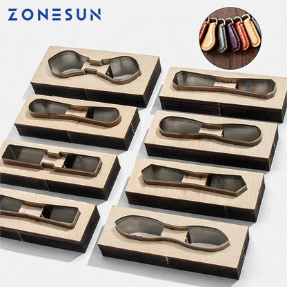 Leather Cutting Mould Zipper, Leather Tool Bag Chain Template, DIY Wooden Punching ,Handcraft Bag Straps Cutting Die