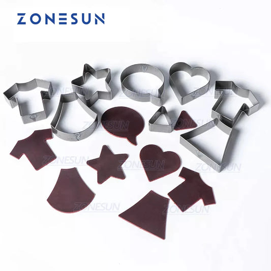 ZONESUN Full Steel Leather Cutting Die Rule Die Special Shape Hollowed Punching Clicker Die For Cutting Out Leather PVC craft