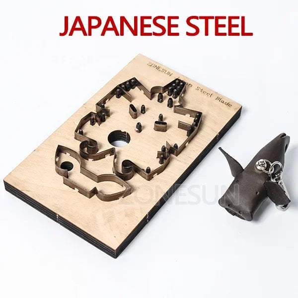 ZONESUN Japan Steel Blade Rule Die Clicker Dies Punch Tool Pig Cutting Mold Wood Templat  For Leather Die Cutting Machine