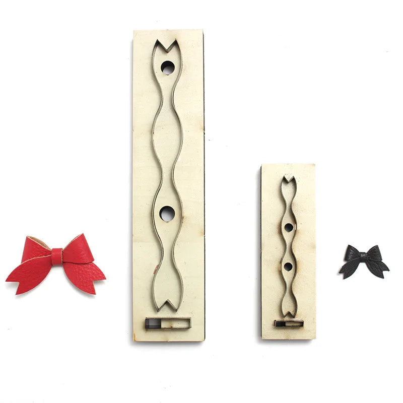 ZONESUN Cute Bow Knife Die Punching Die DIY Mini Bowknot Handmade Leather Template Cutting Mold Practical Handcraft Leather Tool
