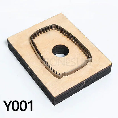 ZONESUN Customized leather cutting die Leather Craft DIY car Key Ring Wooden Template Punching  Key Chain Cutting Mould Cutter