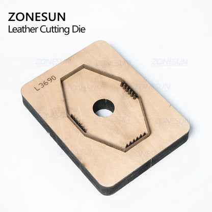 ZONESUN C1 Bank Credit Card Holder Custom Leather Cutting Die Handicraft Punching Tool DIY Paper Clicker Die Wooden Template