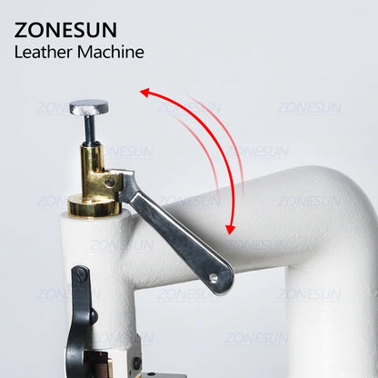 ZONESUN 801 Electric Leather Skiving Machine Bottom Feed Bell Knife Skiver Leather Skiver Vegetable Tanning Scrape Thin Tool