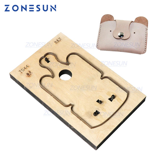 ZONESUN Dog Custom Leather Cutting Die Coin Purse Punching Handicraft Tool Wallet Die Cuts DIY Paper Laser Steel Rule Die