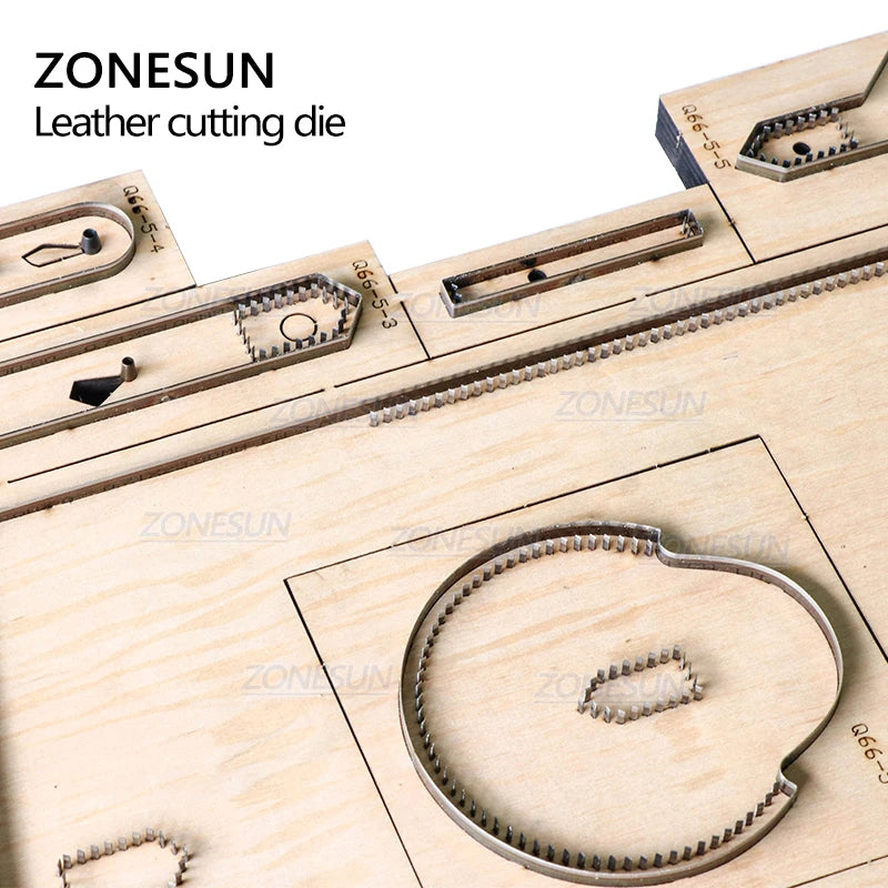 ZONESUN Cylinder Bag Leather Cross-body bag Japan Steel Blade DIY Wood Dies Stencil Punch Hand Tool Cut Knife Mould