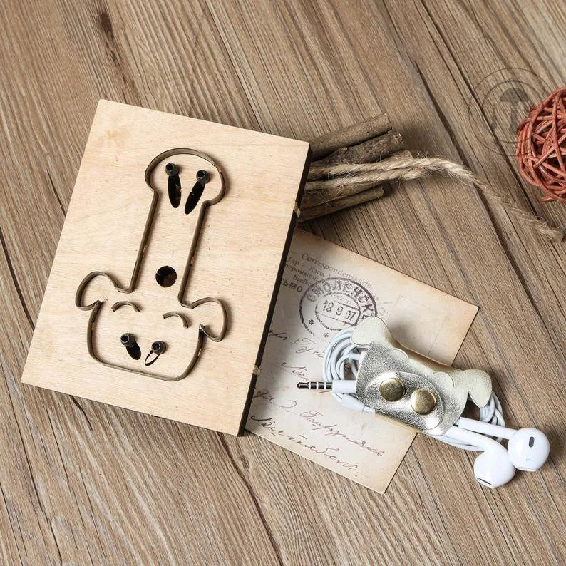 ZONESUN pig Leather craft blade shape Die Japan steel blade wire earphone collector Wooden Template Punc Cut steel rule die