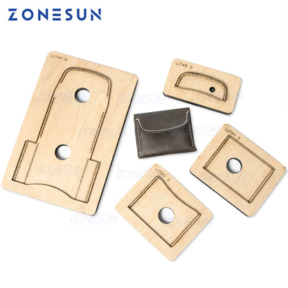 ZONESUN D3 Custom Design Leather Women Wallet Purse Die Cutter Clicker Steel Rule Die Pucnhing Tool For Die Cutting Machine