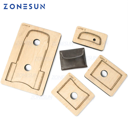 ZONESUN D3 Custom Design Leather Women Wallet Purse Die Cutter Clicker Steel Rule Die Pucnhing Tool For Die Cutting Machine