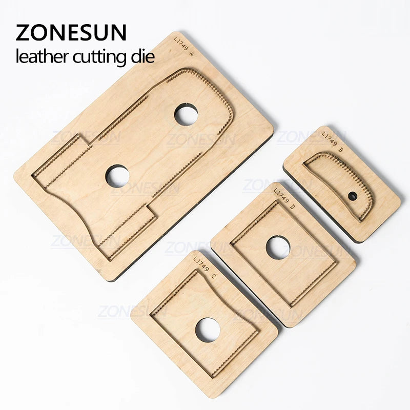 ZONESUN D3 Custom Design Leather Women Wallet Purse Die Cutter Clicker Steel Rule Die Pucnhing Tool For Die Cutting Machine