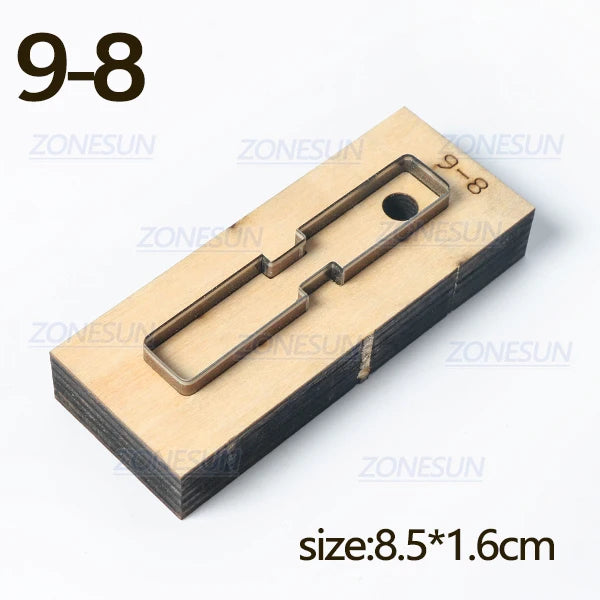 ZONESUN  Leather Handbag Accrssory Cutting Die Zipper Holder  Leather Decoration Tool For Die Cutting Machine DIY Handicraft Cut