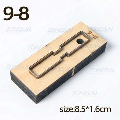 ZONESUN  Leather Handbag Accrssory Cutting Die Zipper Holder  Leather Decoration Tool For Die Cutting Machine DIY Handicraft Cut