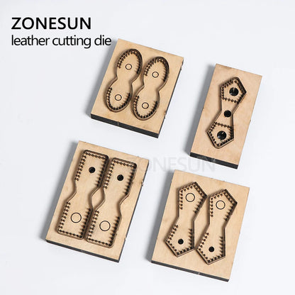 ZONESUN  Leather Handbag Accrssory Cutting Die Zipper Holder  Leather Embossing Tool For Die Cutting Machine DIY Handicraft Cut