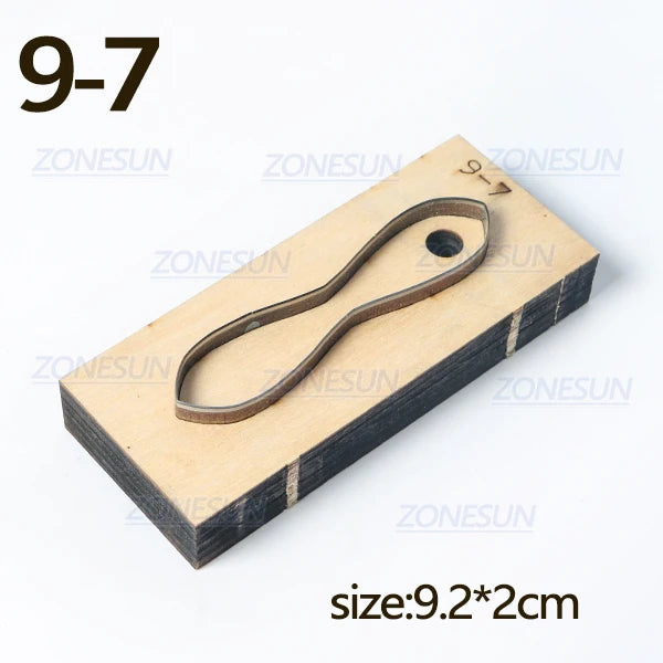 ZONESUN  Leather Handbag Accrssory Cutting Die Zipper Holder  Leather Decoration Tool For Die Cutting Machine DIY Handicraft Cut