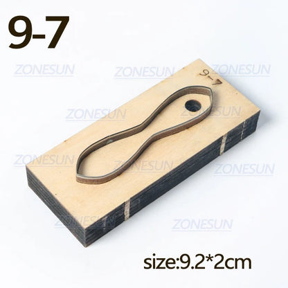 ZONESUN  Leather Handbag Accrssory Cutting Die Zipper Holder  Leather Decoration Tool For Die Cutting Machine DIY Handicraft Cut