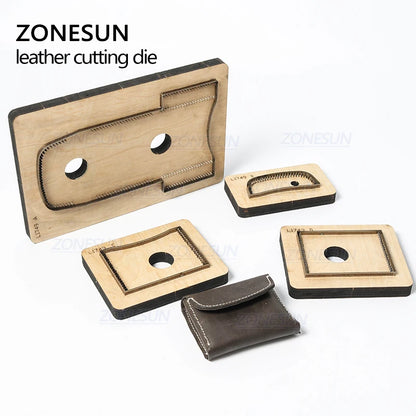ZONESUN D3 Custom Design Leather Women Wallet Purse Die Cutter Clicker Steel Rule Die Pucnhing Tool For Die Cutting Machine