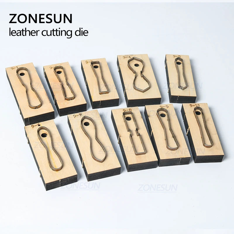 ZONESUN  Leather Handbag Accrssory Cutting Die Zipper Holder  Leather Decoration Tool For Die Cutting Machine DIY Handicraft Cut