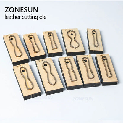 ZONESUN  Leather Handbag Accrssory Cutting Die Zipper Holder  Leather Decoration Tool For Die Cutting Machine DIY Handicraft Cut
