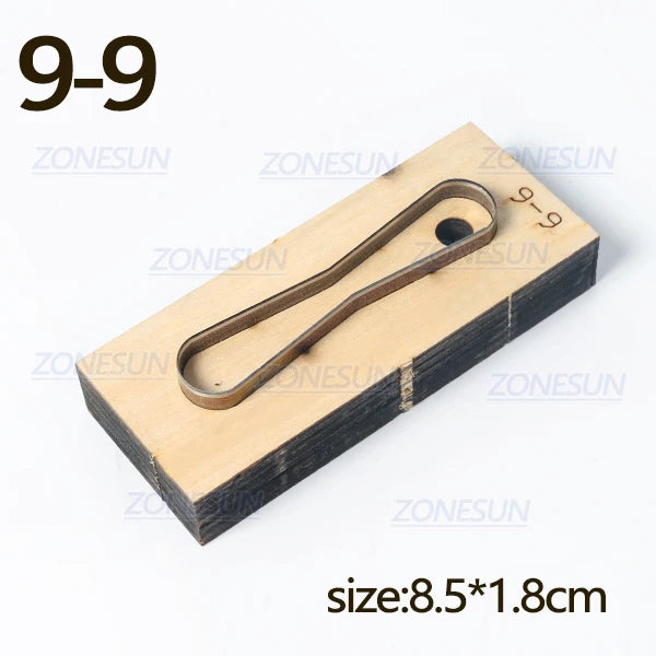 ZONESUN  Leather Handbag Accrssory Cutting Die Zipper Holder  Leather Decoration Tool For Die Cutting Machine DIY Handicraft Cut
