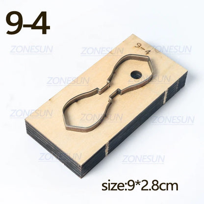 ZONESUN  Leather Handbag Accrssory Cutting Die Zipper Holder  Leather Decoration Tool For Die Cutting Machine DIY Handicraft Cut