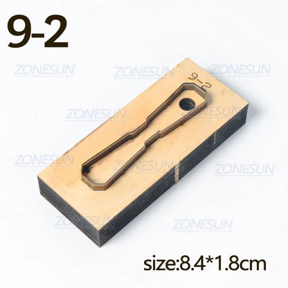 ZONESUN  Leather Handbag Accrssory Cutting Die Zipper Holder  Leather Decoration Tool For Die Cutting Machine DIY Handicraft Cut