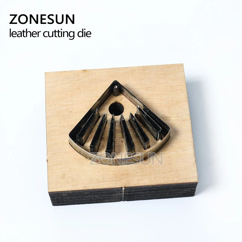 ZONESUN Custom Hand Fan Leather Earring Paper Cutting Die Tool For Die Cutting Machine DIY Punching Clicker Steel Rule Die