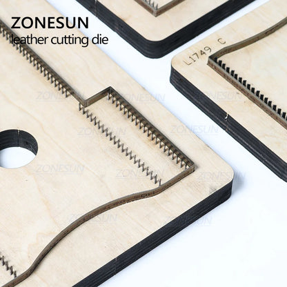 ZONESUN D3 Custom Design Leather Women Wallet Purse Die Cutter Clicker Steel Rule Die Pucnhing Tool For Die Cutting Machine