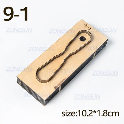 ZONESUN  Leather Handbag Accrssory Cutting Die Zipper Holder  Leather Decoration Tool For Die Cutting Machine DIY Handicraft Cut