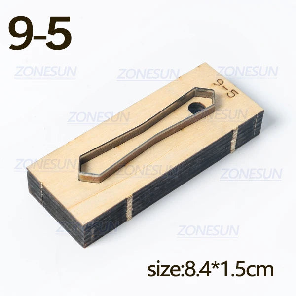 ZONESUN  Leather Handbag Accrssory Cutting Die Zipper Holder  Leather Decoration Tool For Die Cutting Machine DIY Handicraft Cut