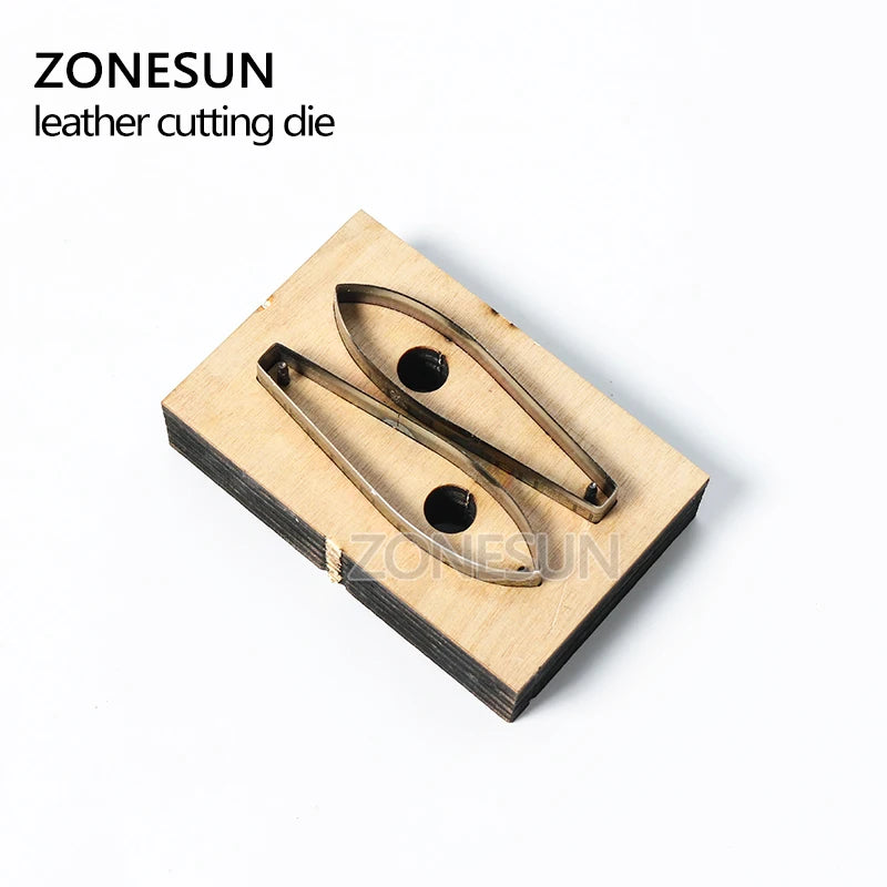 ZONESUN Custom Irregular Leather Earring Paper Cutting Die Tool For Die Cutting Machine DIY Punching Clicker Steel Rule Die