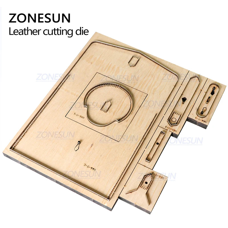 ZONESUN Cylinder Bag Leather Cross-body bag Japan Steel Blade DIY Wood Dies Stencil Punch Hand Tool Cut Knife Mould