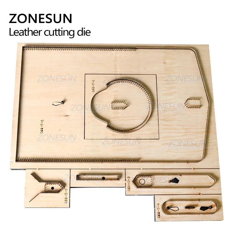 ZONESUN Cylinder Bag Leather Cross-body bag Japan Steel Blade DIY Wood Dies Stencil Punch Hand Tool Cut Knife Mould