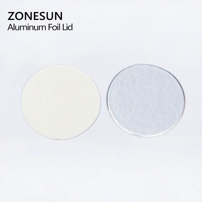 ZONESUN Induction Sealing Customized Size Aluminum Foil Lid Liners for PP PET PVC PS ABS glass bottles